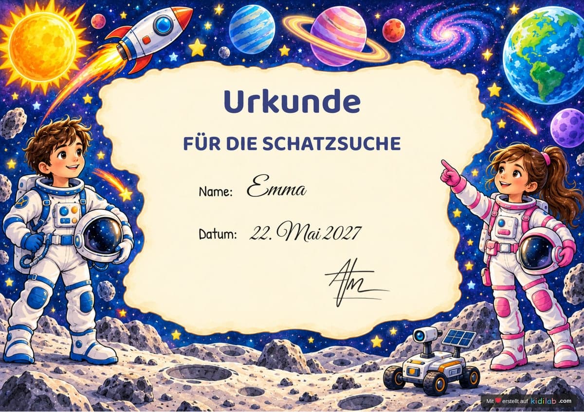 Personalisierte Urkunde
