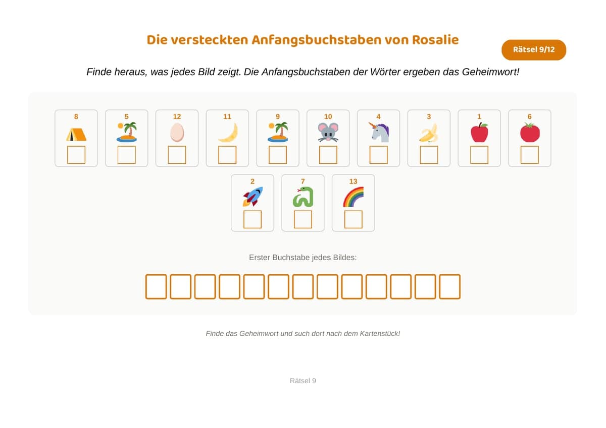 Erste Buchstaben, Thema Prinzessinnen & Ritter