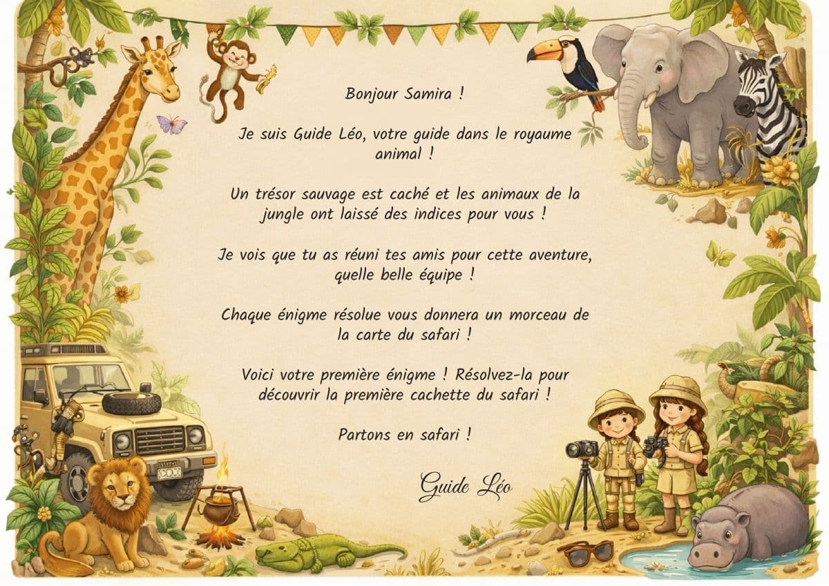 Lettre personnalisée