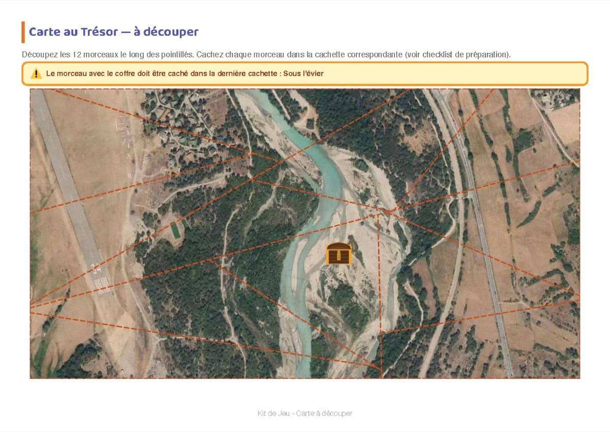 Carte au trésor Espace & Astronautes à imprimer