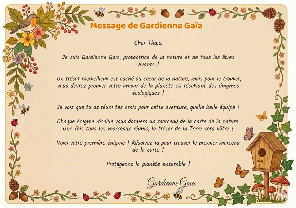 Lettre Nature