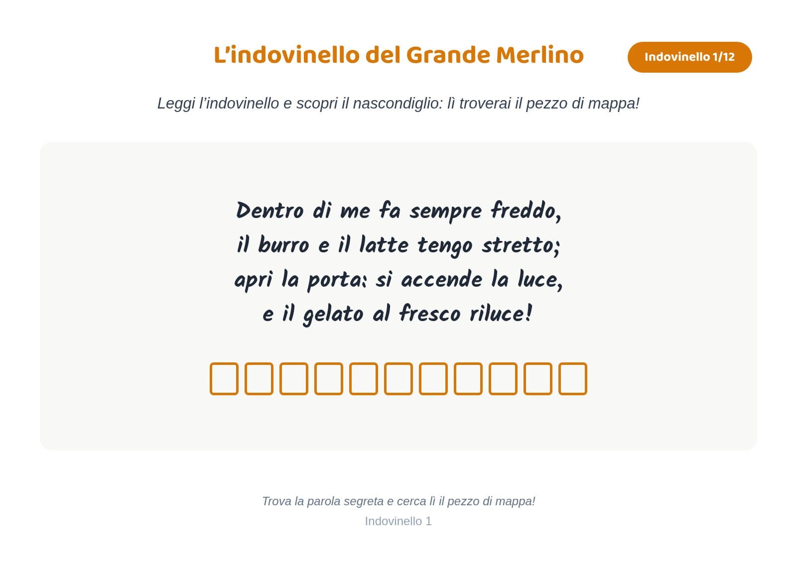 Indovinello, tema Magia