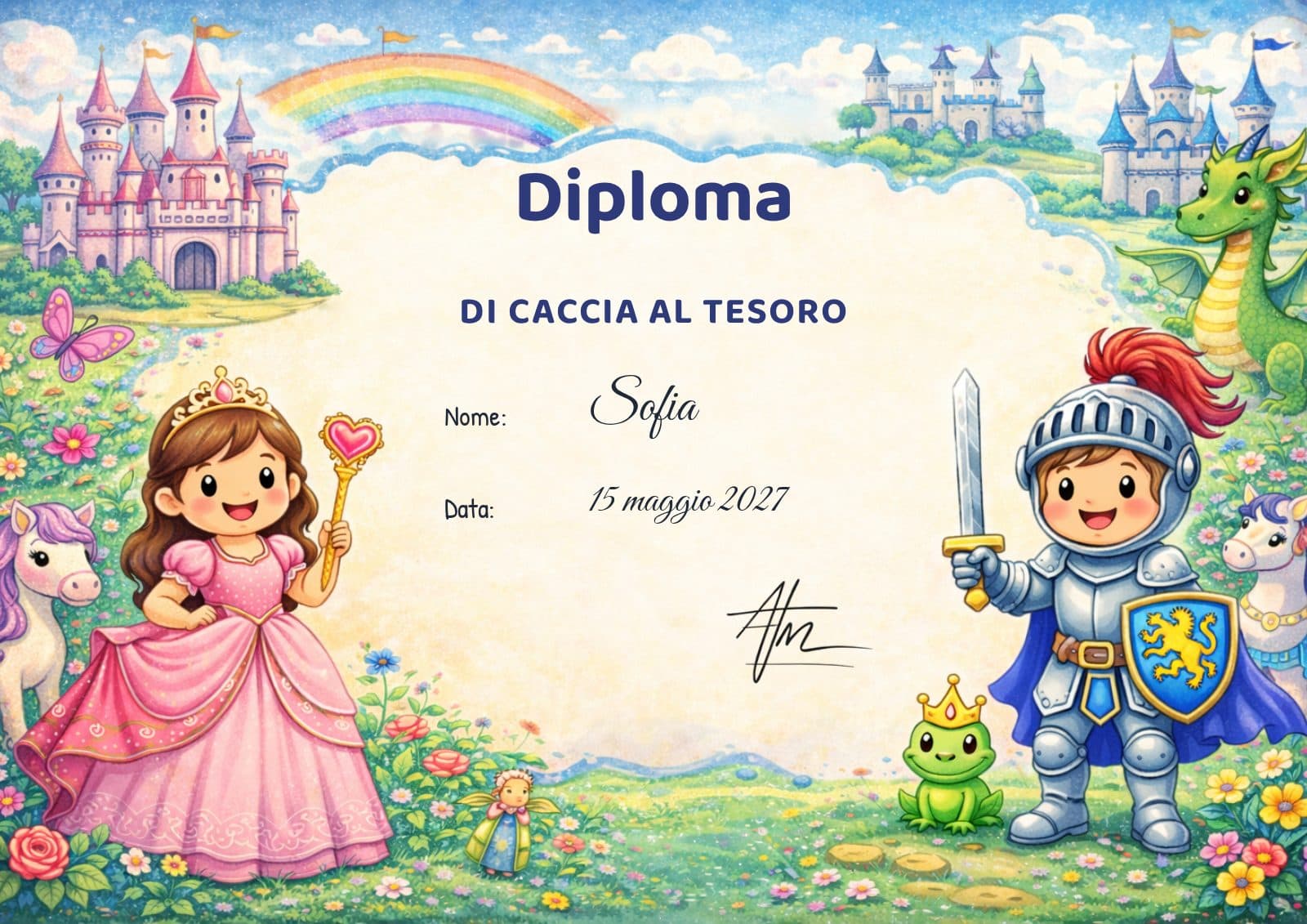Diploma, tema Principesse