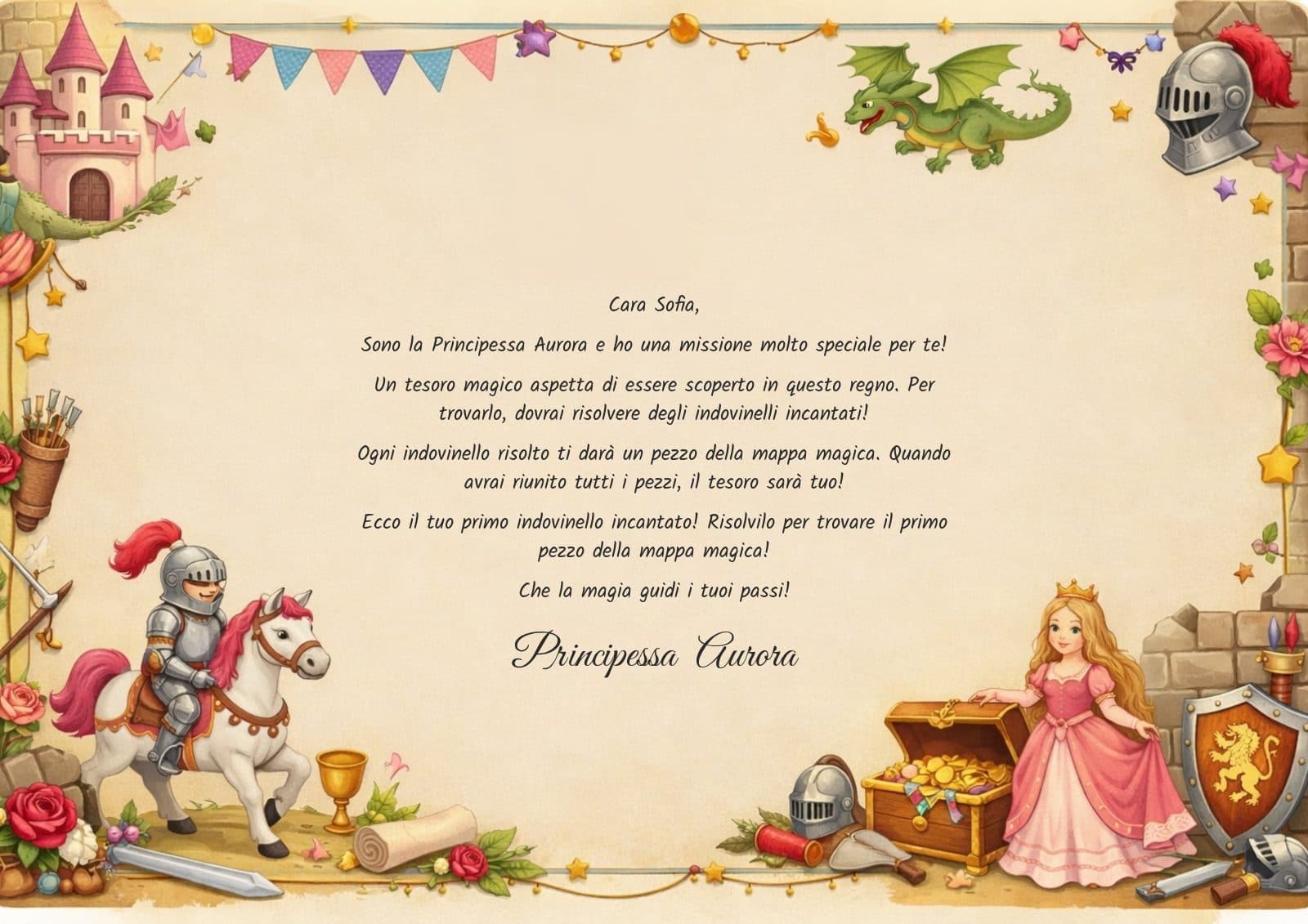 Lettera, tema Principesse