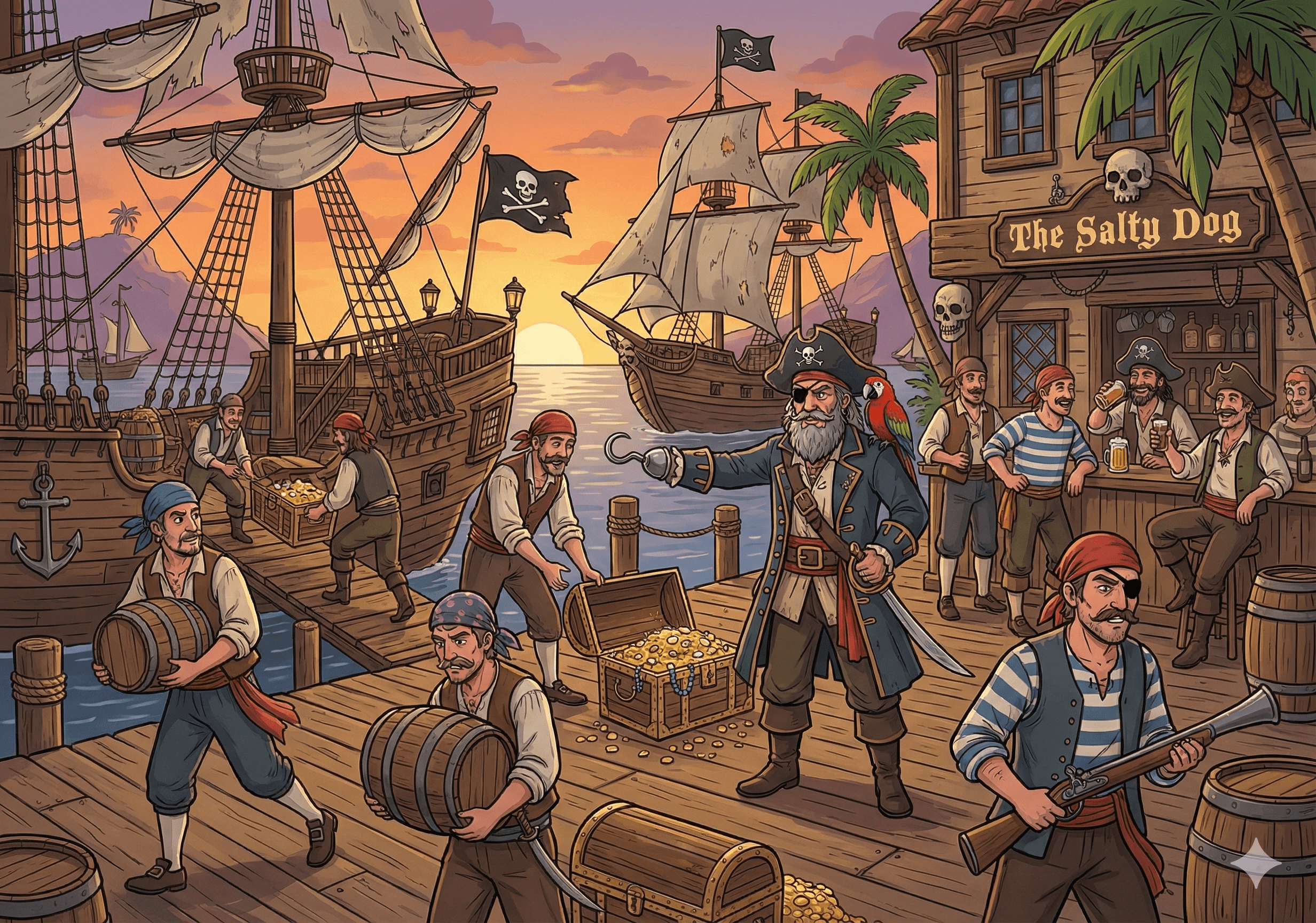 Chasse au trésor Pirates à imprimer