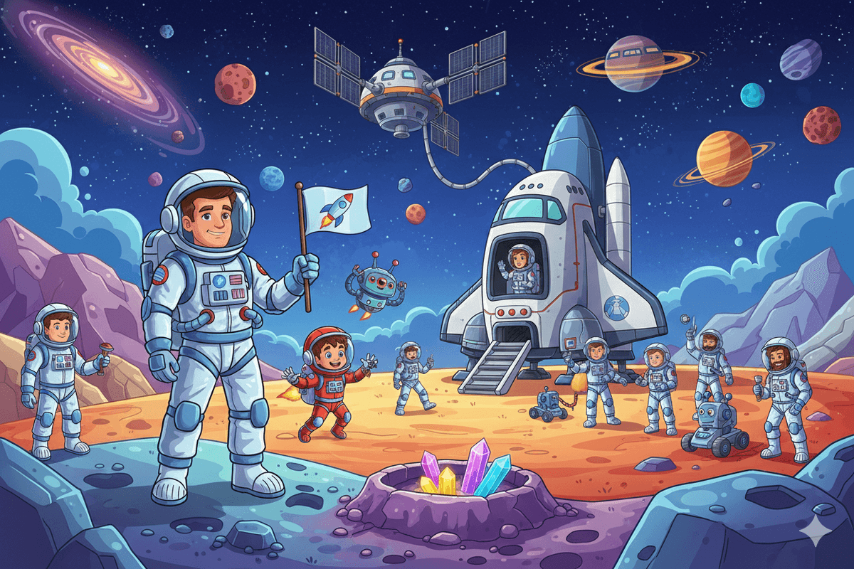 Chasse au trésor Espace & Astronautes à imprimer