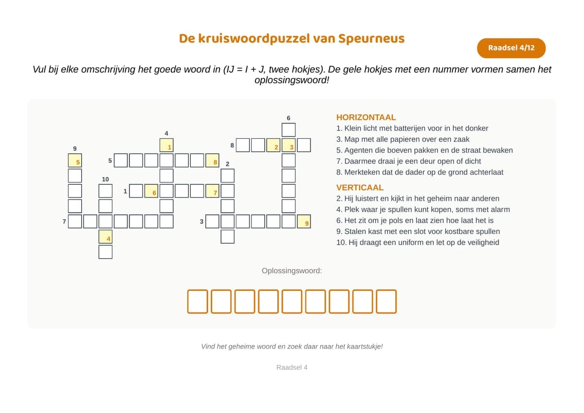 Voorbeeld uit het thema Detectives