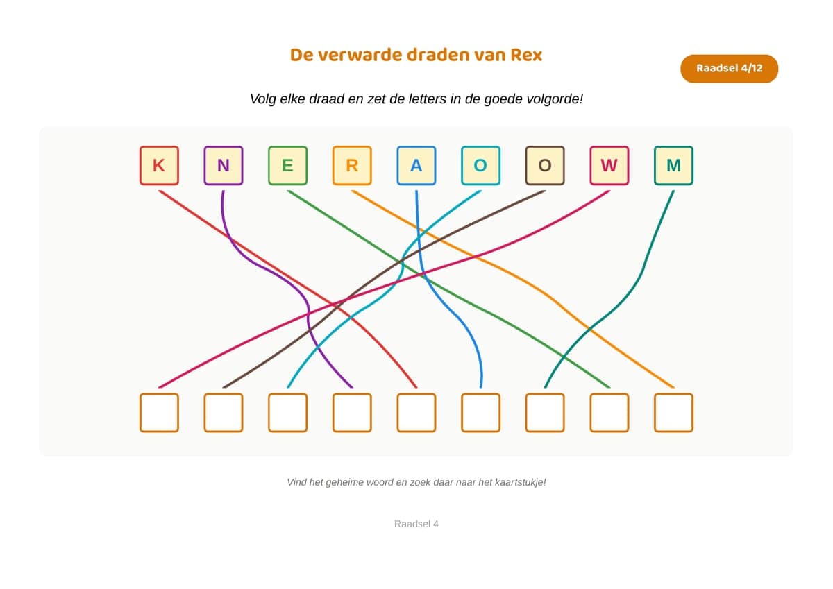 Verwarde draden, thema Dinosaurussen