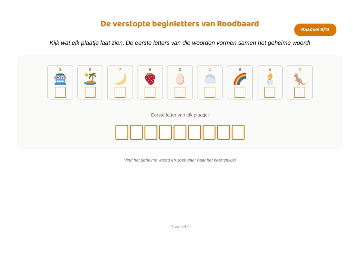 Beginletters, thema Piraten