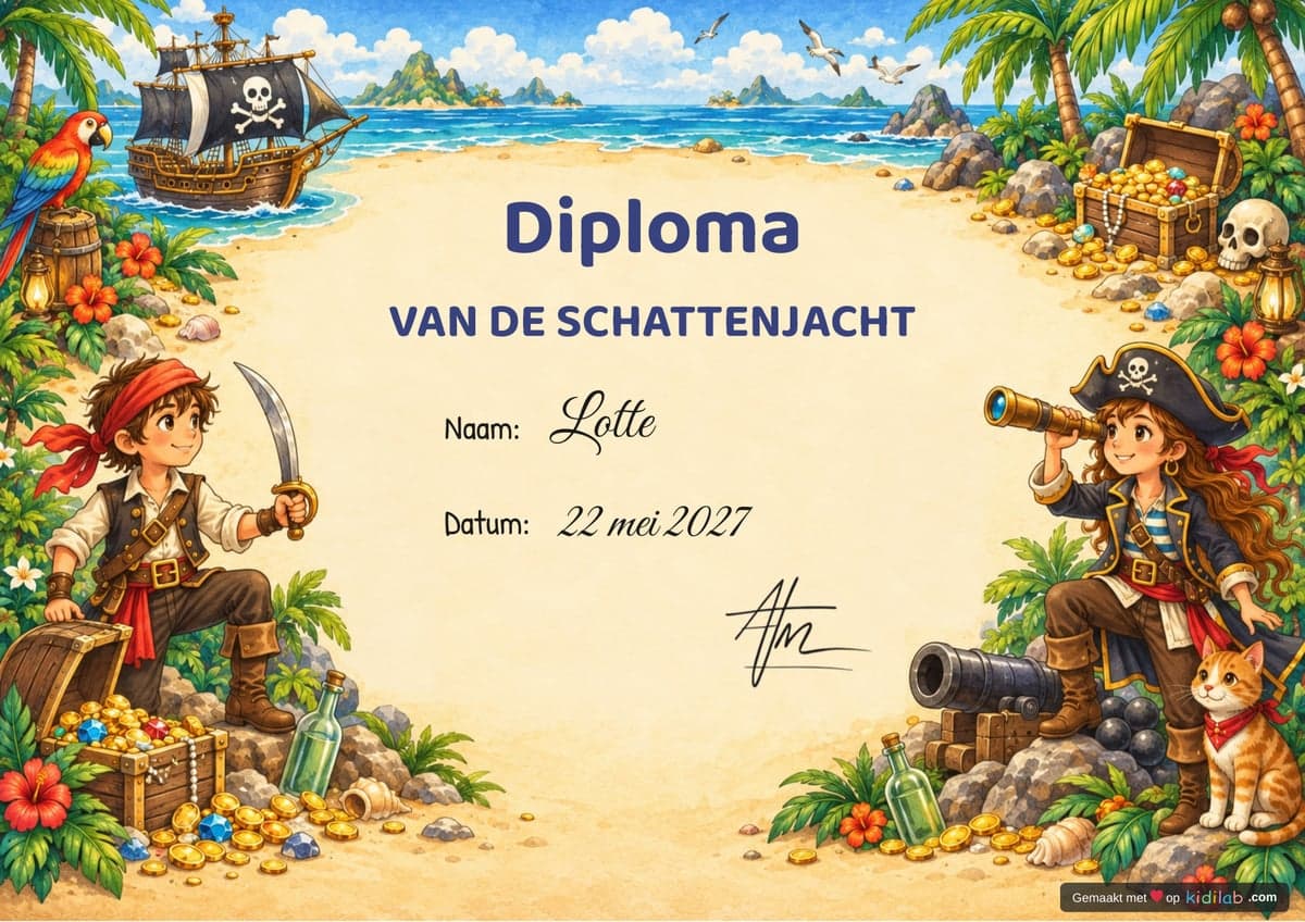 Diploma, thema Piraten
