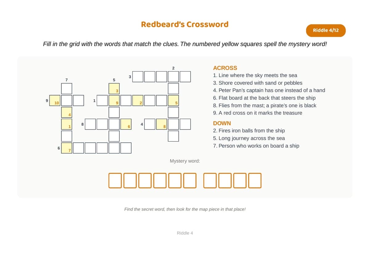 A mix of riddles and challenges